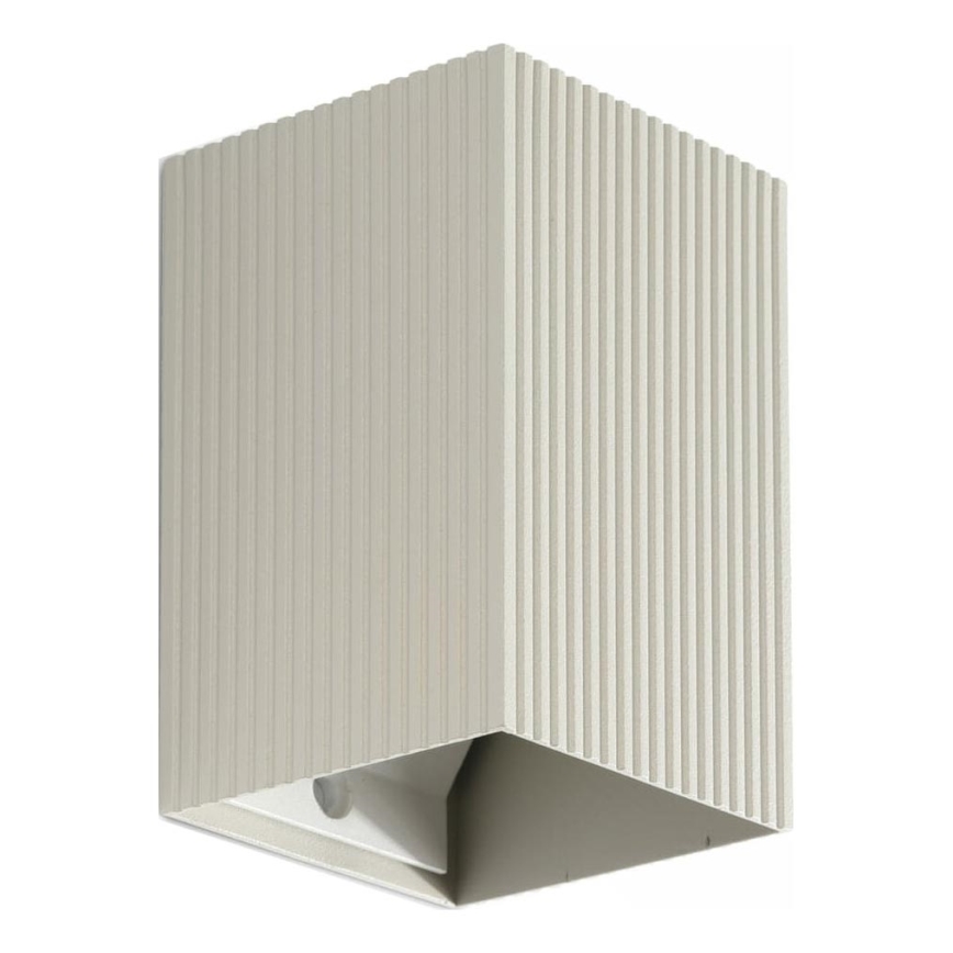 FARO 40536 - Stenska svetilka SOLE 1xGU10/8W/230V siva valovita kvadraten