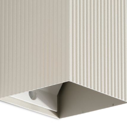 FARO 40536 - Stenska svetilka SOLE 1xGU10/8W/230V siva valovita kvadraten