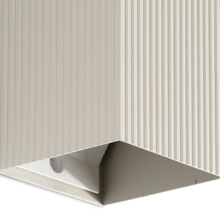 FARO 40536 - Stenska svetilka SOLE 1xGU10/8W/230V siva valovita kvadraten