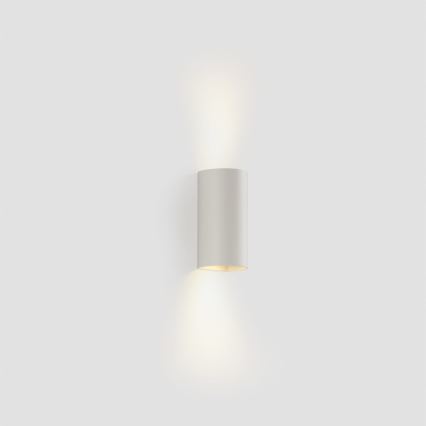FARO 40538 - Stenska svetilka SOLE 2xGU10/8W/230V bela okrogla