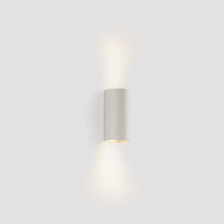 FARO 40538 - Stenska svetilka SOLE 2xGU10/8W/230V bela okrogla