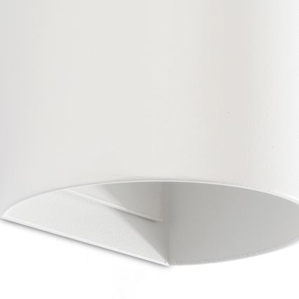 FARO 40538 - Stenska svetilka SOLE 2xGU10/8W/230V bela okrogla