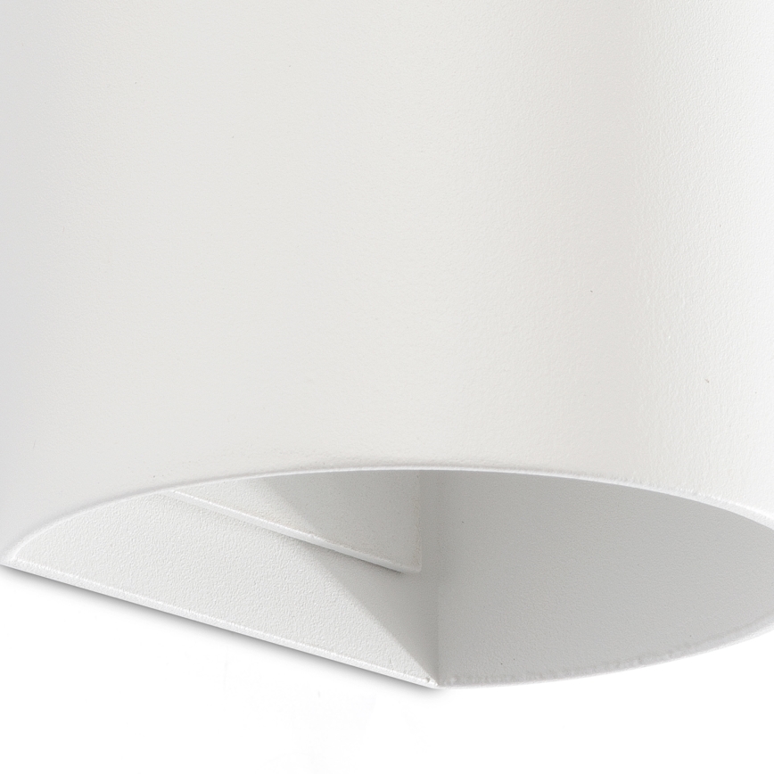 FARO 40538 - Stenska svetilka SOLE 2xGU10/8W/230V bela okrogla