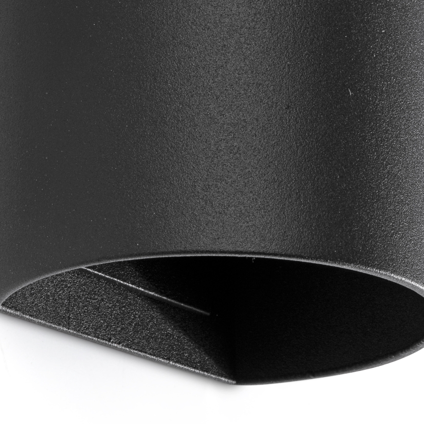 FARO 40539 - Stenska svetilka SOLE 2xGU10/8W/230V črna okrogla
