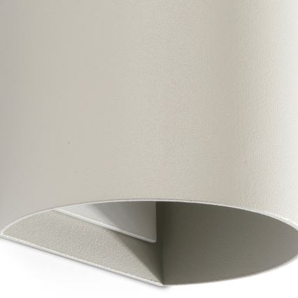 FARO 40540 - Stenska svetilka SOLE 2xGU10/8W/230V siva okrogla