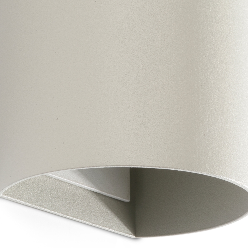 FARO 40540 - Stenska svetilka SOLE 2xGU10/8W/230V siva okrogla