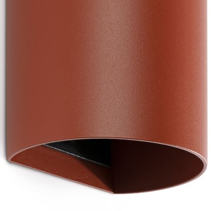 FARO 40541 - Stenska svetilka SOLE 2xGU10/8W/230V opečna okrogla