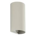 FARO 40544 - Stenska svetilka SOLE 2xGU10/8W/230V siva valovita okrogla