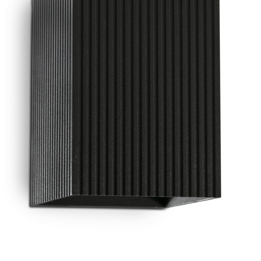 FARO 40566 - Stenska svetilka SOLE 2xGU10/8W/230V črna valovita kvadraten