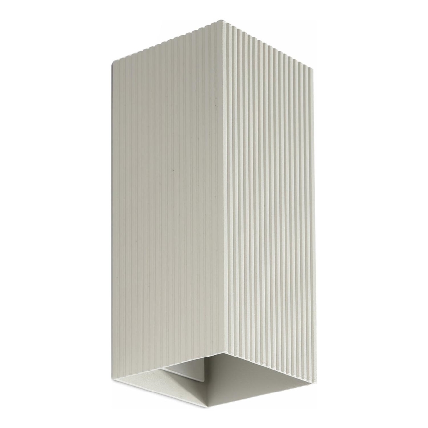 FARO 40567 - Stenska svetilka SOLE 2xGU10/8W/230V siva valovita kvadraten