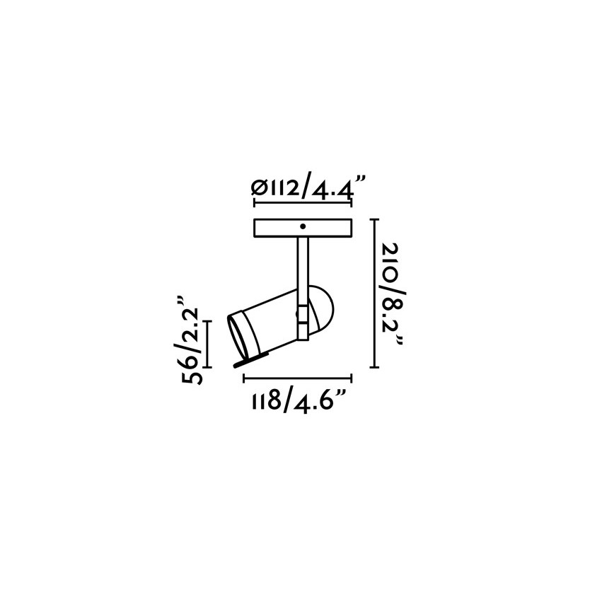 Faro 43531 - Reflektor ORLEANS 1xGU10/8W/230V srebrna/črna