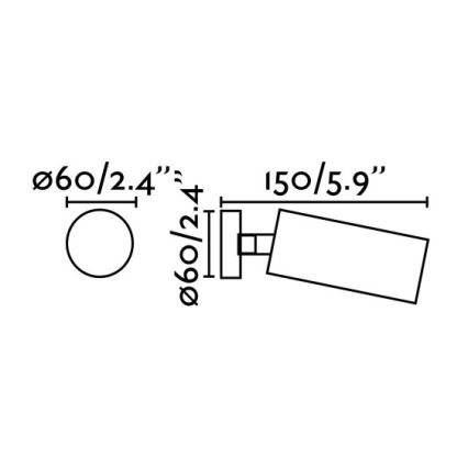 FARO 43722 - Reflektor STAN 1xGU10/8W/230V bela