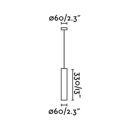 FARO 43755 - Lestenec na vrvici STAN 1xGU10/8W/230V