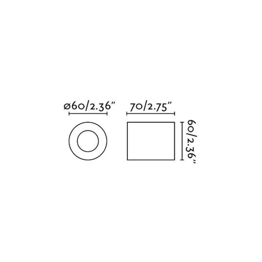 FARO 62151 - Stenska svetilka TEN 1xE27/20W/230V črna