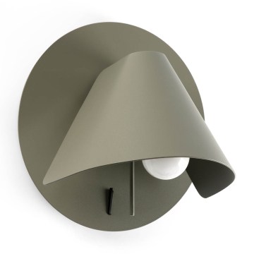 FARO 62356 - Stensko točkovno svetilo NOON 1xE27/15W/230V kaki