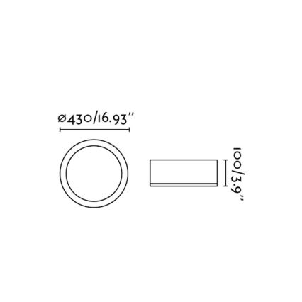 FARO 63399 - Kopalniška stropna svetilka KAO LED/35W/230V IP44