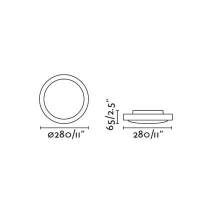 FARO 63403 - LED Kopalniška stropna svetilka CLOE 1xLED/24W/230V IP44