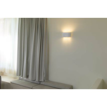 FARO 63430 - Stenska svetilka KAPPU 2xE14/7W/230V 16,8x30 cm bela