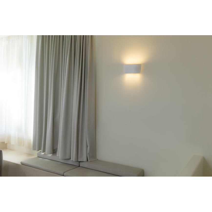 FARO 63430 - Stenska svetilka KAPPU 2xE14/7W/230V 16,8x30 cm bela