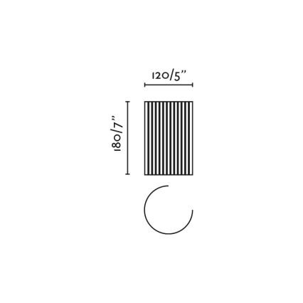 FARO 63435 - Stenska svetilka TRAMA 1xE14/7W/230V bela