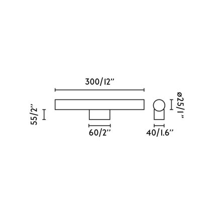 FARO 63548 - LED Kopalniška luč za osvetlitev ogledala CALMA LED/5W/230V IP44 zlata