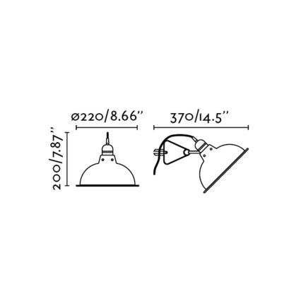 FARO 64169 - Svetilka s sponko PEPPER 1xE27/15W/230V