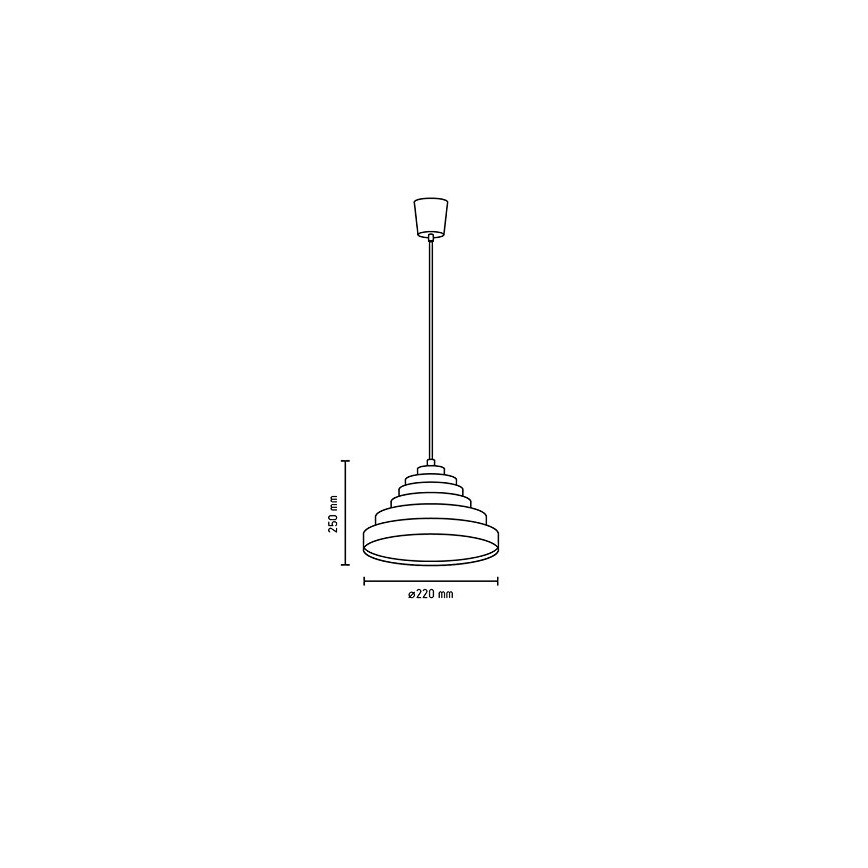FARO 65111 - Lestenec na vrvici AUNA 1xE27/40W/230V