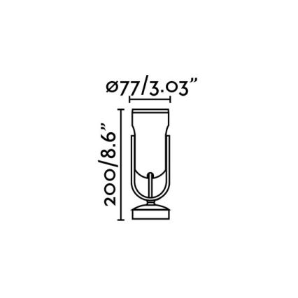 FARO 70035 - LED Zunanja stenska svetilka SLOT-1 LED/14W/230V IP65 3000K