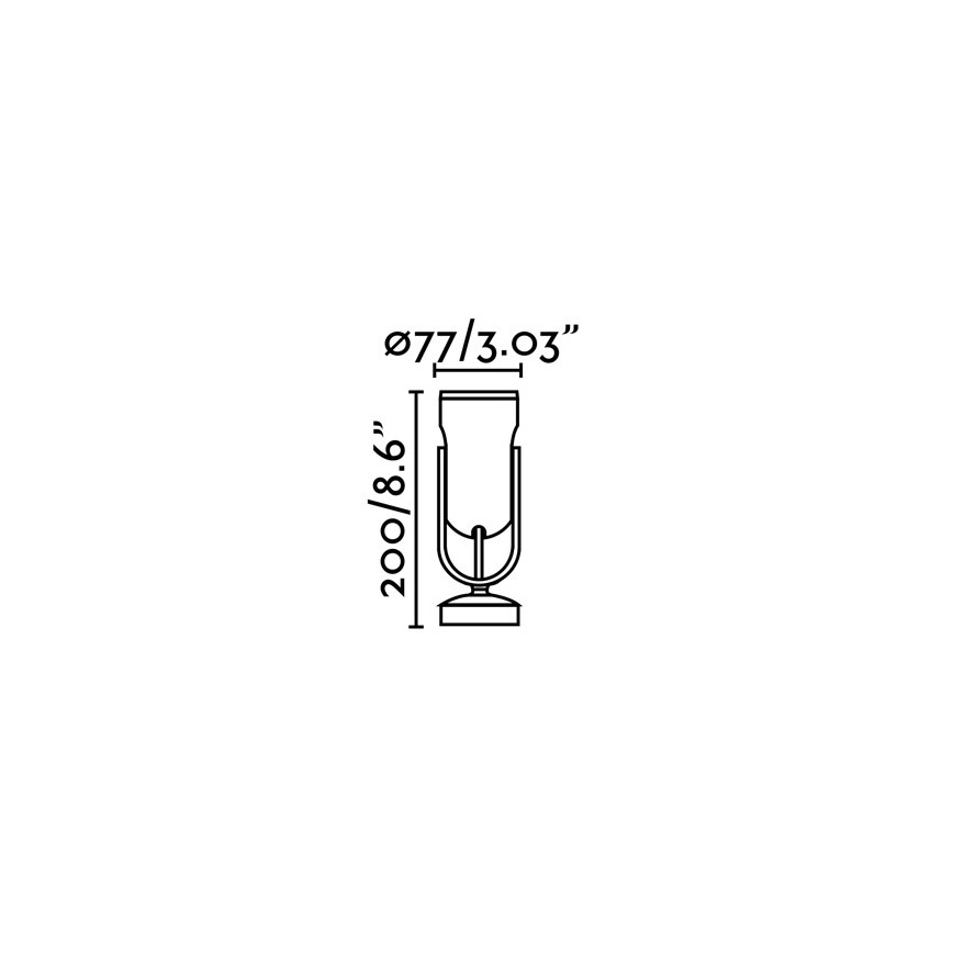 FARO 70035 - LED Zunanja stenska svetilka SLOT-1 LED/14W/230V IP65 3000K