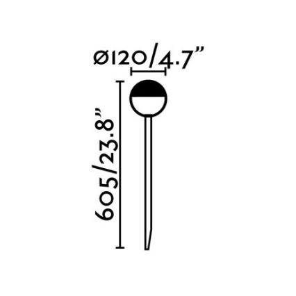 FARO 70245 - LED Zunanja svetilka PICCOLA LED/8W/230V IP65