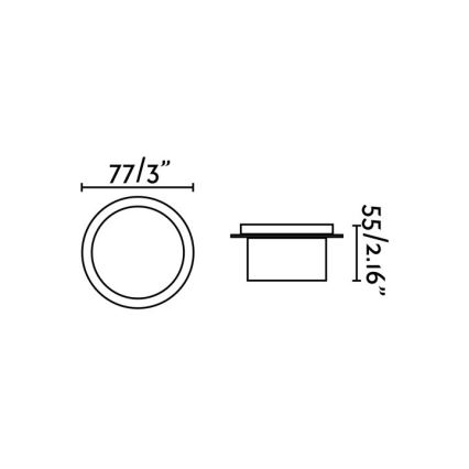 FARO 70265 - LED Kopalniška vgradna svetilka GALO LED/3W/230V IP54