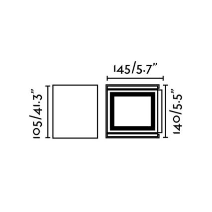 FARO 70270 - LED Zunanja stenska svetilka OLAN 2xLED/3W/230V IP54