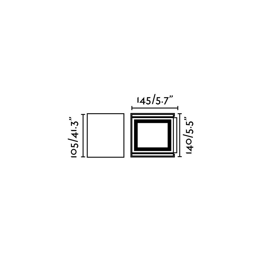 FARO 70270 - LED Zunanja stenska svetilka OLAN 2xLED/3W/230V IP54
