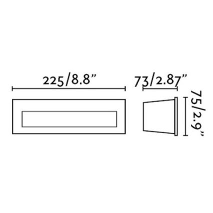 FARO 70271 - LED zunanja vgradna svetilka NAT LED/8W/230V IP65 bela