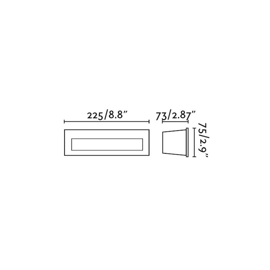 FARO 70271 - LED zunanja vgradna svetilka NAT LED/8W/230V IP65 bela