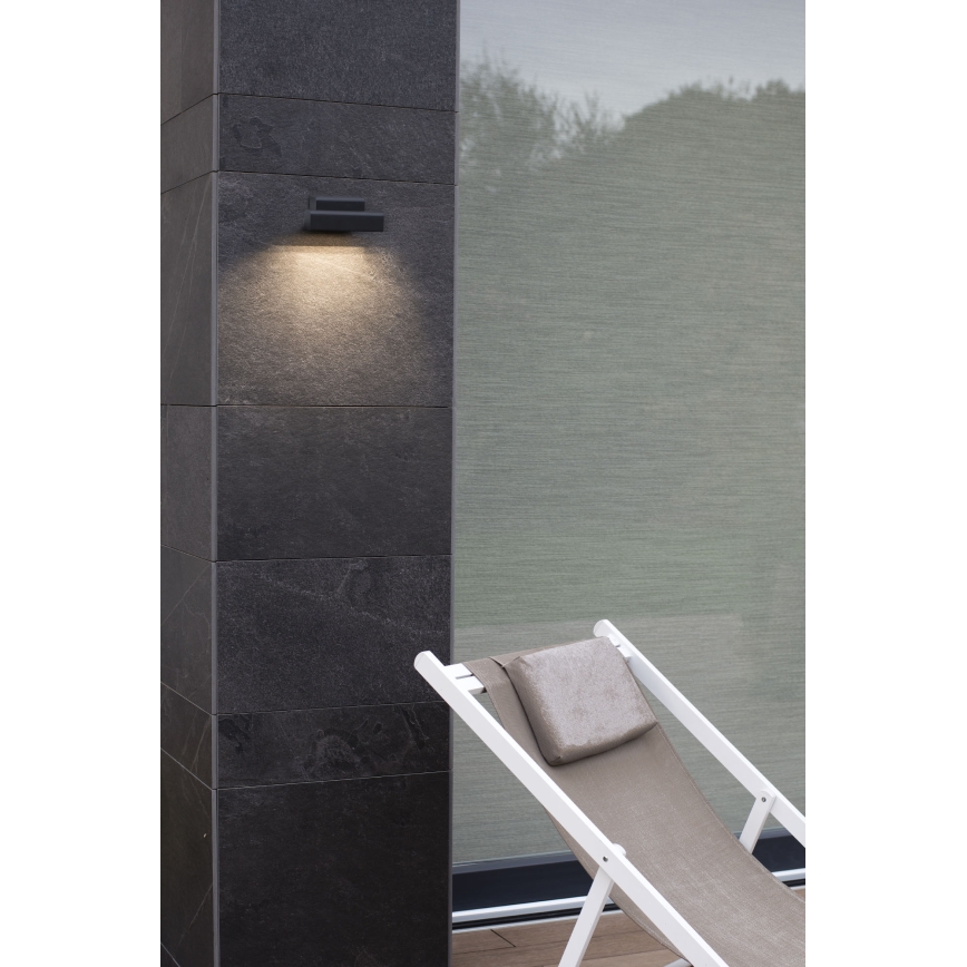 FARO 70294 - LED zunanja stenska svetilka BALIC LED/8W/230V 3000/4000/6500K IP65 črna