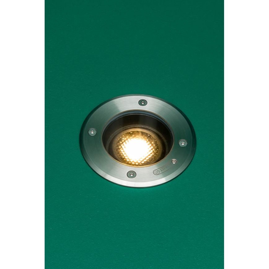 FARO 70310 - Zunanja vgradna svetilka za prevoz vozil GEISER 1xGU10/8W/230V IK08 IP67 nerjaveče jeklo