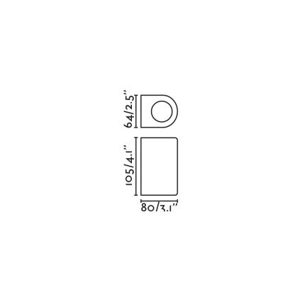 FARO 70322 - Zunanja stenska svetilka ESTELA 1xGU10/5W/230V IP65 črna