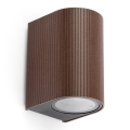 FARO 70324 - Zunanja stenska svetilka ESTELA 1xGU10/5W/230V IP65 rjava