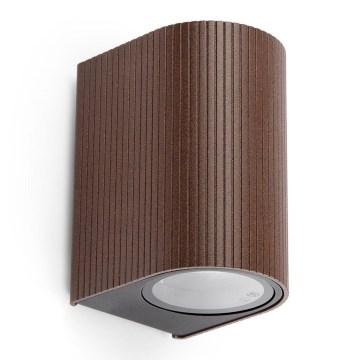 FARO 70324 - Zunanja stenska svetilka ESTELA 1xGU10/5W/230V IP65 rjava