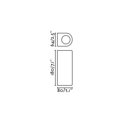 FARO 70329 - Zunanja stenska svetilka ESTELA 2xGU10/5W/230V IP65 rjava