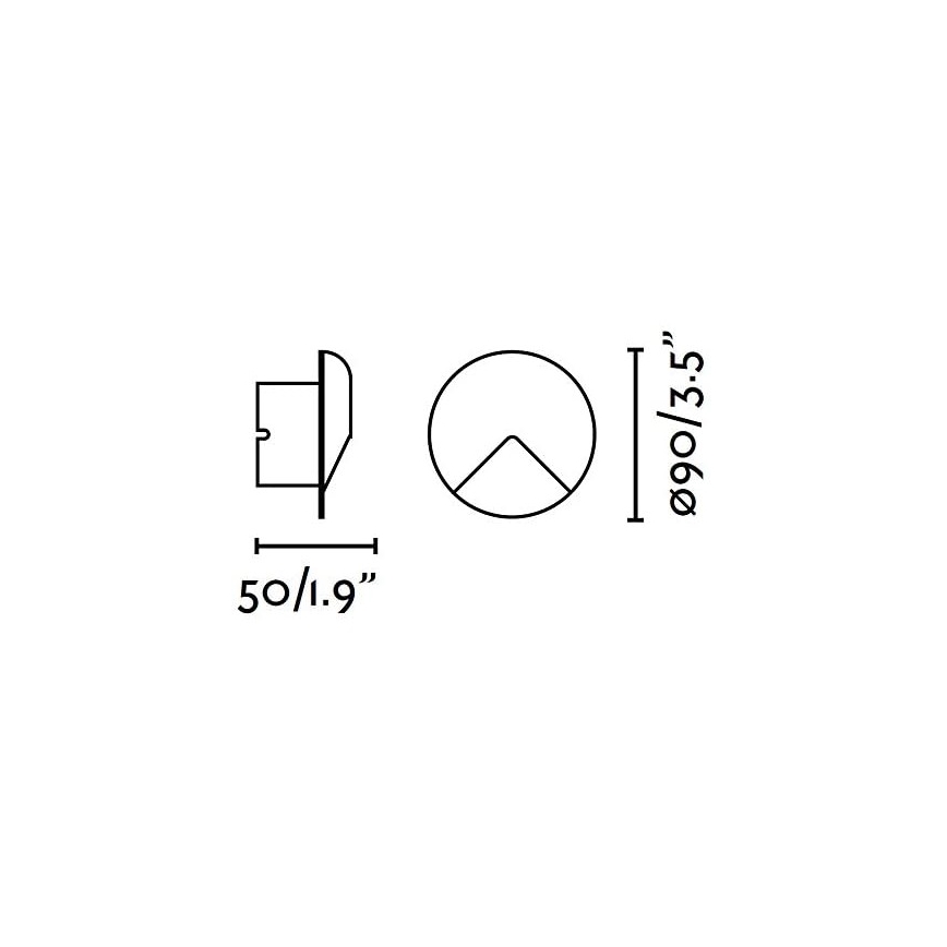 FARO 70397 - LED Zunanja stenska svetilka UVE LED/2W/230V IP44