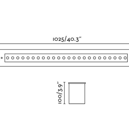 FARO 70448 - LED Zunanja vgradna svetilka GRAVA LED/42W/24V IP67