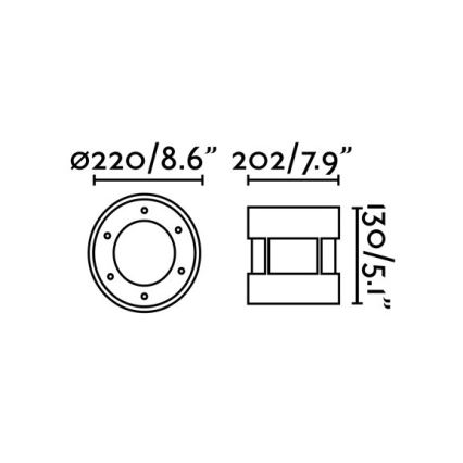 FARO 70587 - LED Zunanja svetilka za dovozno pot SURIA-24 LED/24W/230V IK08 IP67