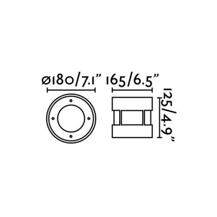 FARO 70589 - LED Zunanja svetilka za dovozno pot SURIA-12 LED/12W/230V IK08 IP67