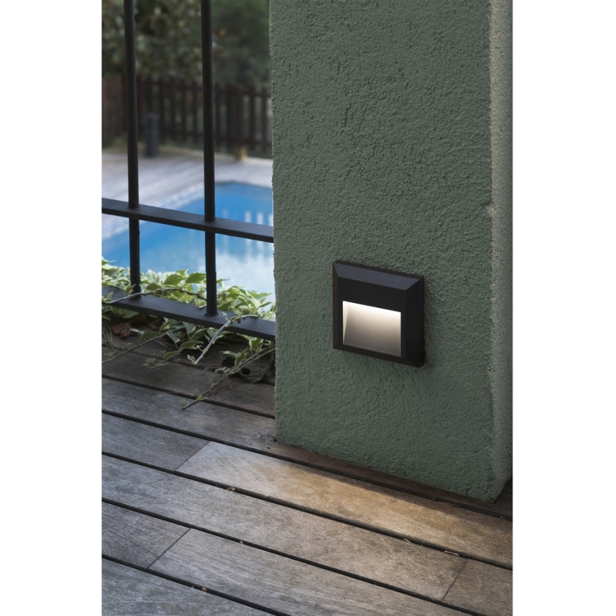 FARO 70655 - LED Zunanja stenska svetilka GRANT-C LED/1W/230V IP65