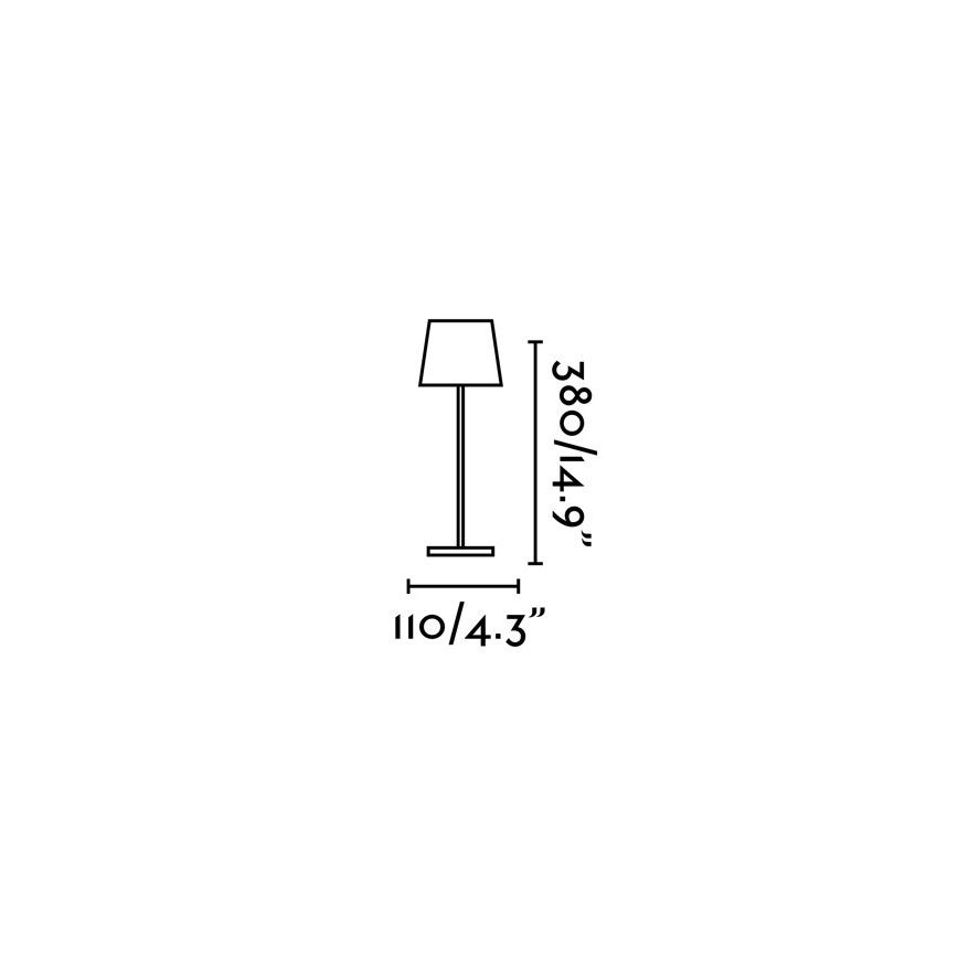 FARO 70776 - LED LED Zunanja zatemnitvena namizna svetilka na dotik TOC LED/2,2W/230V IP54