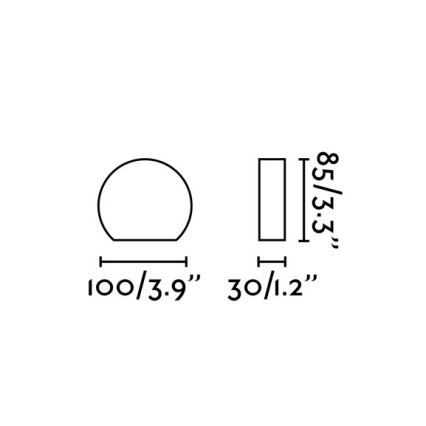 FARO 70825 - LED Zunanja stenska svetilka PILL LED/4W/230V IP54