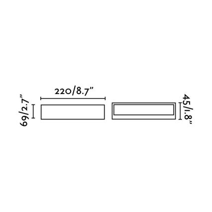 FARO 71052 - LED Zunanja stenska svetilka TOLUCA LED/16W/230V IP65