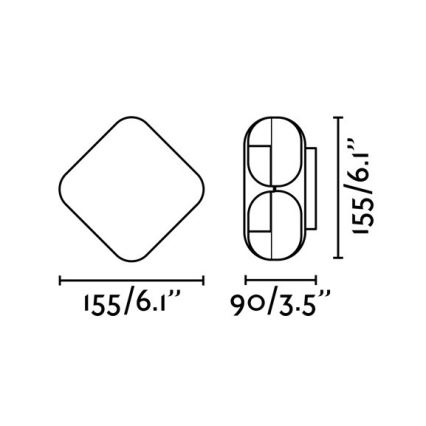 FARO 71212 - LED Zunanja stenska svetilka BU-OH LED/12W/230V IP65